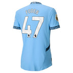 Phil Foden Manchester City Puma 2024/25 Home Authentic Player Jersey - Light Blue