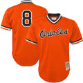 Cal Ripken Jr. Baltimore Orioles Youth Cooperstown Collection Mesh Batting Practice Jersey - Orange