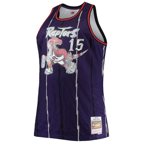 Vince Carter Toronto Raptors Big & Tall 1998/99 NBA 75th Anniversary Diamond Swingman Jersey - Purple