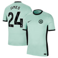 Reece James Chelsea Nike 2023/24 Third Stadium Replica Player Jersey - Mint/Blue/Navy