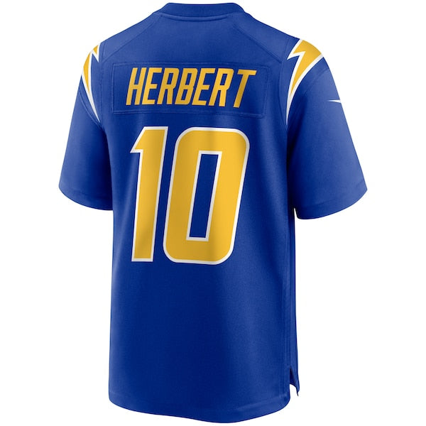 Justin Herbert Los Angeles Chargers Nike 2nd Alternate Game Jersey - Royal/Navy/White