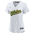 Athletics Nike Women's #1 Mom Home Replica Jersey - White