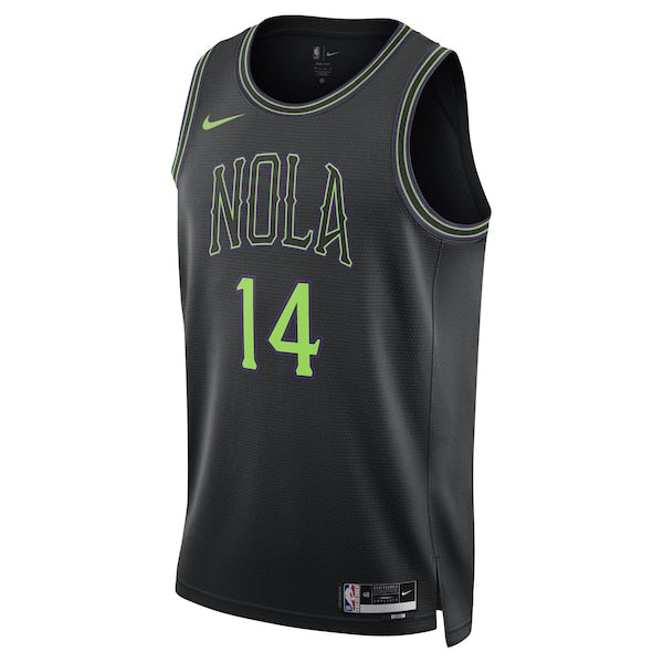 Brandon Ingram New Orleans Pelicans Nike Unisex 2023/24 Swingman Jersey - Black - City Edition