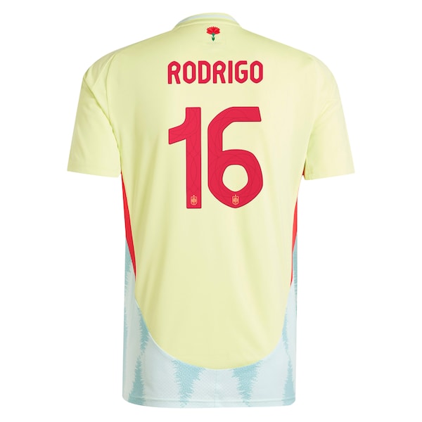 Rodrigo Spain National Team adidas 2024 Away Replica Jersey - Yellow/Scarlet