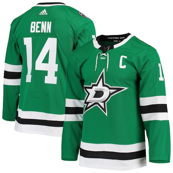 Jamie Benn Dallas Stars adidas Home Primegreen Authentic Player Jersey - Kelly Green