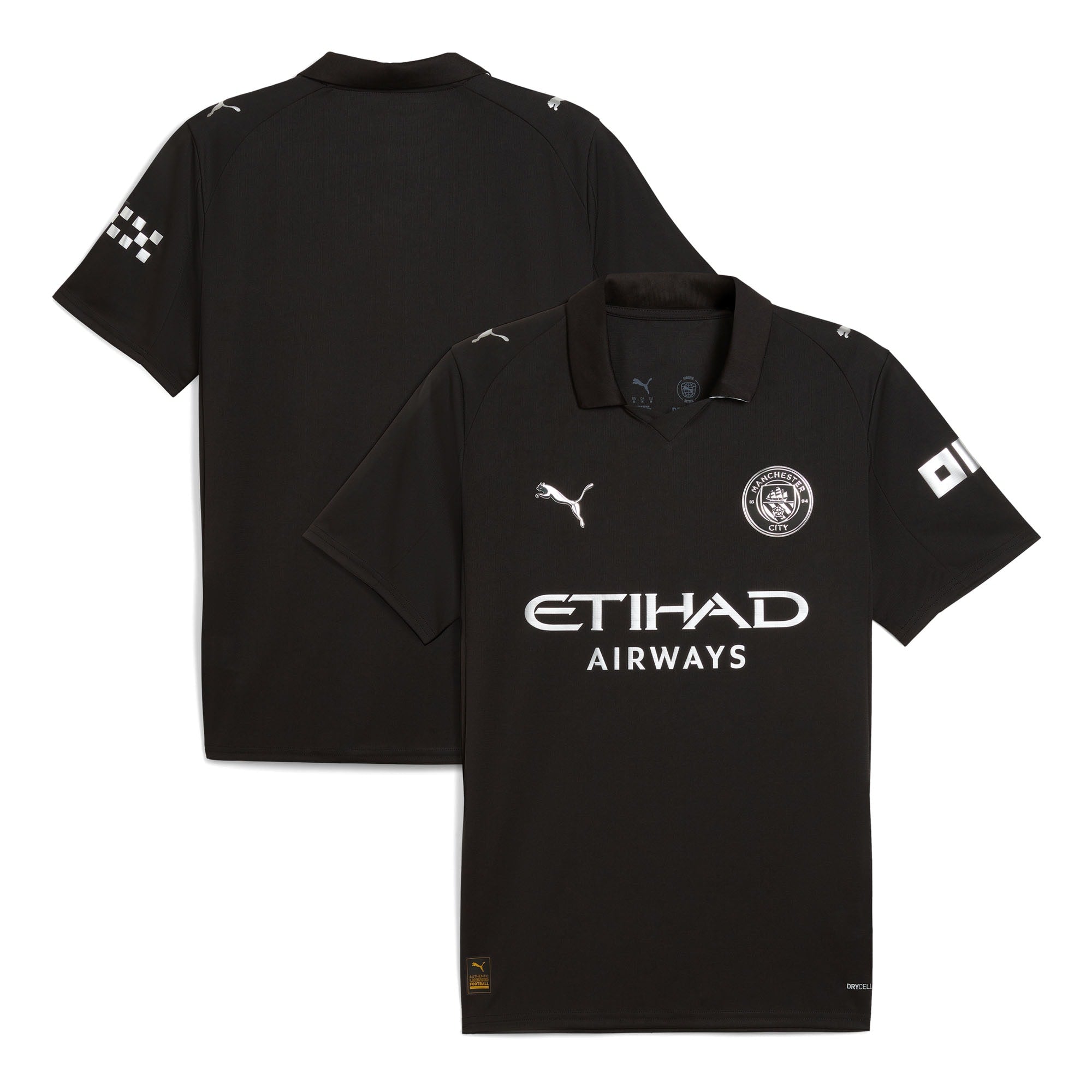 Manchester City Puma 2025/26 Third Replica Jersey - Gray/Neon Green/Light Blue/Black/Green