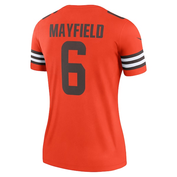 Baker Mayfield Cleveland Browns Nike Women's Inverted Legend Jersey - Orange