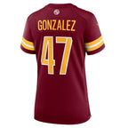 Zane Gonzalez Washington Commanders Nike Women's  Game Jersey -  Burgundy