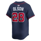 Matt Olson Atlanta Braves Nike Alternate Limited Jersey - Navy/Gray