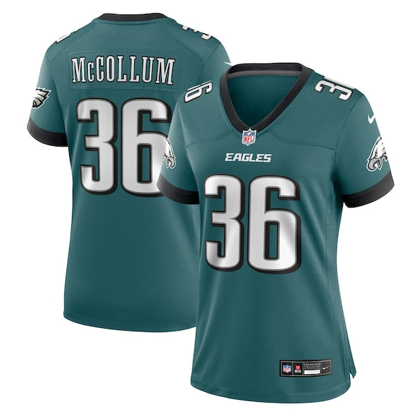 Tristin McCollum Philadelphia Eagles Nike Women's Team Game Jersey - Midnight Green