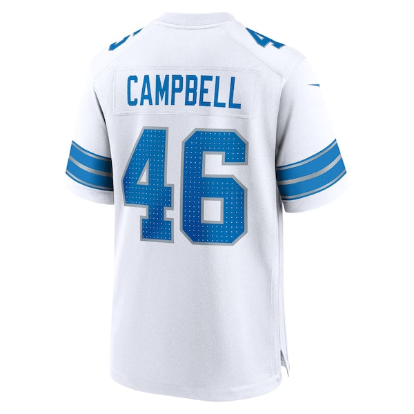 Jack Campbell Detroit Lions Nike White Game Jersey -  White/Blue/Black
