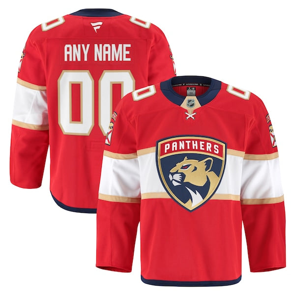 Florida Panthers  Home Authentic Pro Custom Jersey - Red