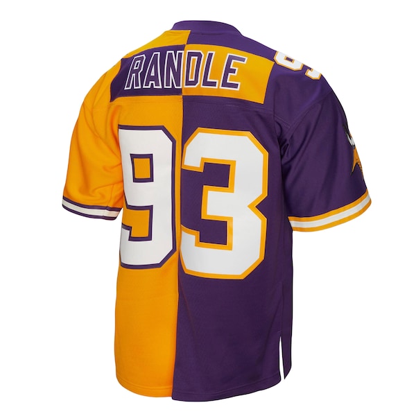 John Randle Minnesota Vikings 1998 Split Legacy Replica Jersey - Purple/Gold