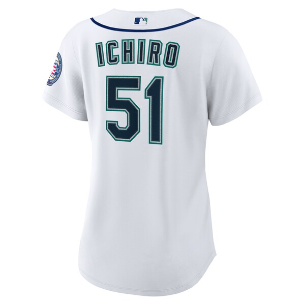 Women's Seattle Mariners Ichiro Suzuki Nike White 2025 Baseball Hall of Fame Replica Jersey