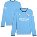 Manchester City Puma 2024/25 Home Replica Long Sleeve Jersey - Light Blue