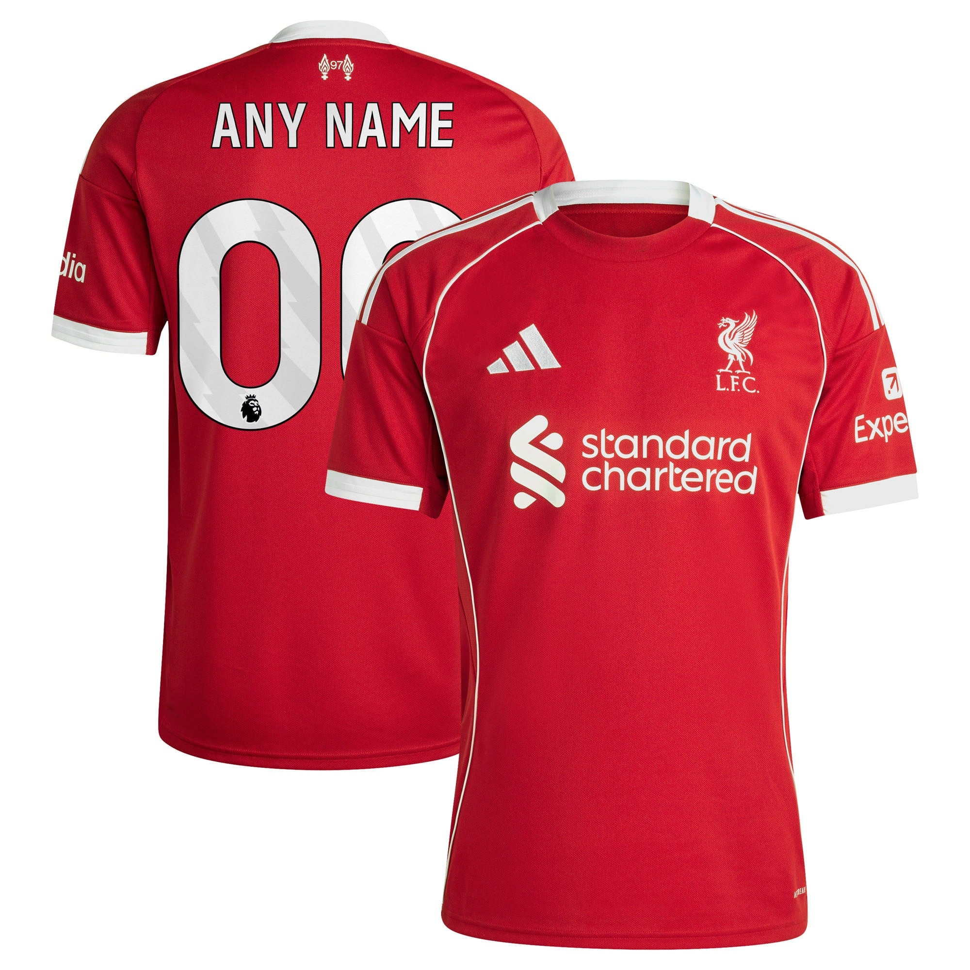 Liverpool adidas 2025/26 Third Replica Custom Jersey - Green/Red