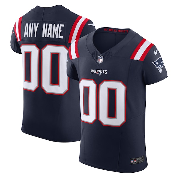 New England Patriots Nike Vapor F.U.S.E. Elite Custom Jersey - Navy
