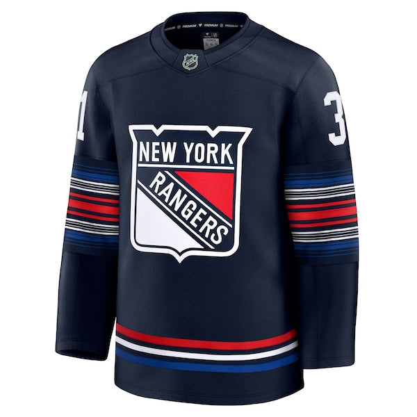 Igor Shesterkin New York Rangers  Alternate Premium Jersey - Navy/Blue