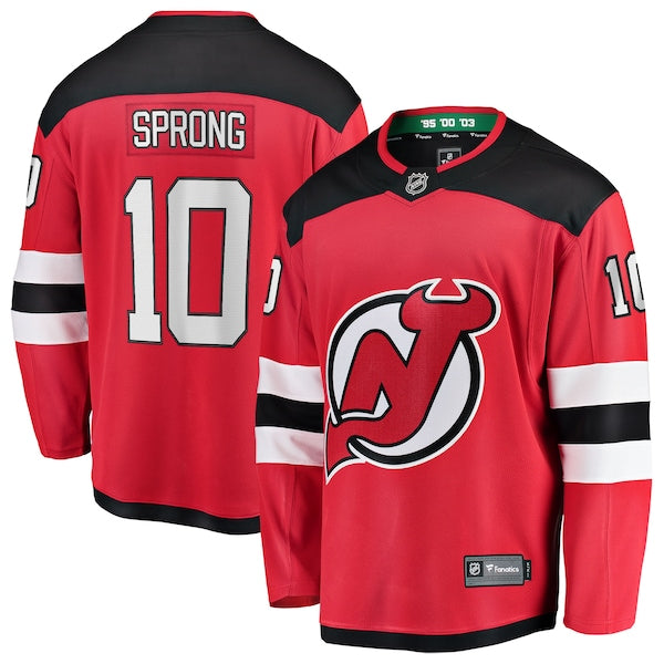 Daniel Sprong New Jersey Devils  Home Breakaway Jersey - Red