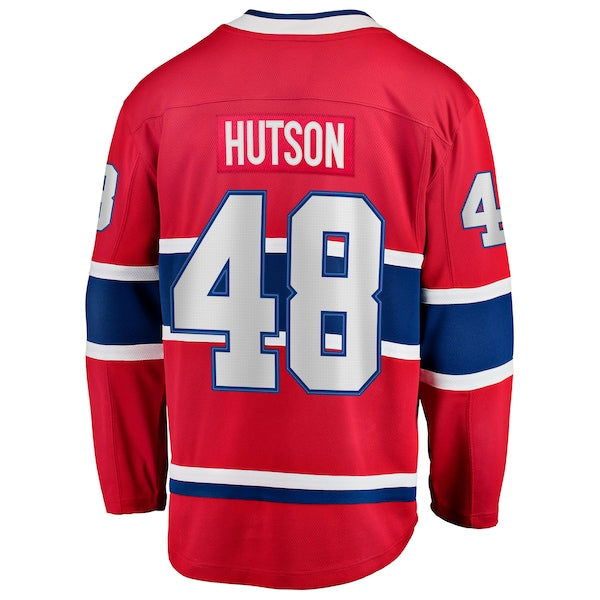 Lane Hutson Montreal Canadiens Youth Home Breakaway Jersey - Red