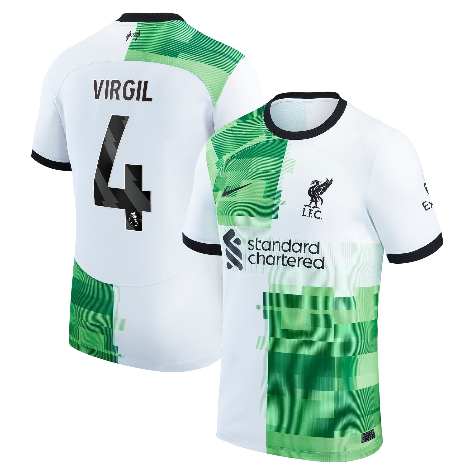 Virgil Van Dijk Liverpool Nike 2023/24 Home Replica Player Jersey - Red/White