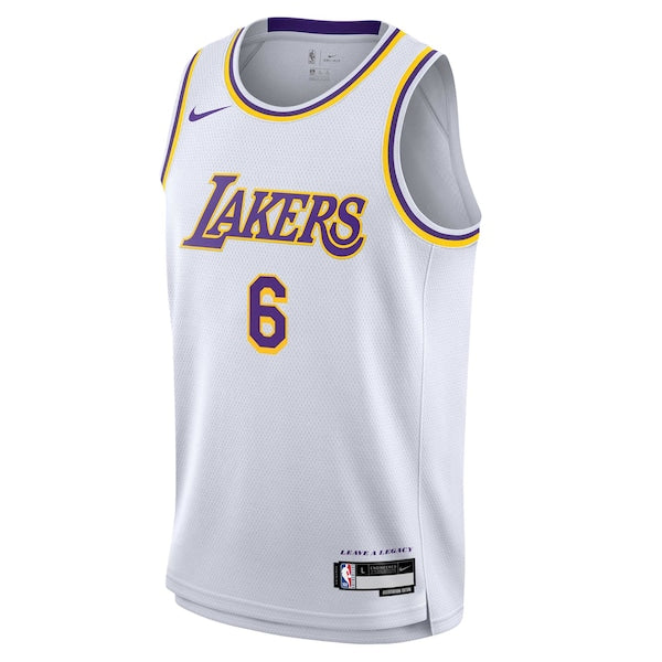 LeBron James Los Angeles Lakers Nike Youth Swingman Jersey - Association Edition - White