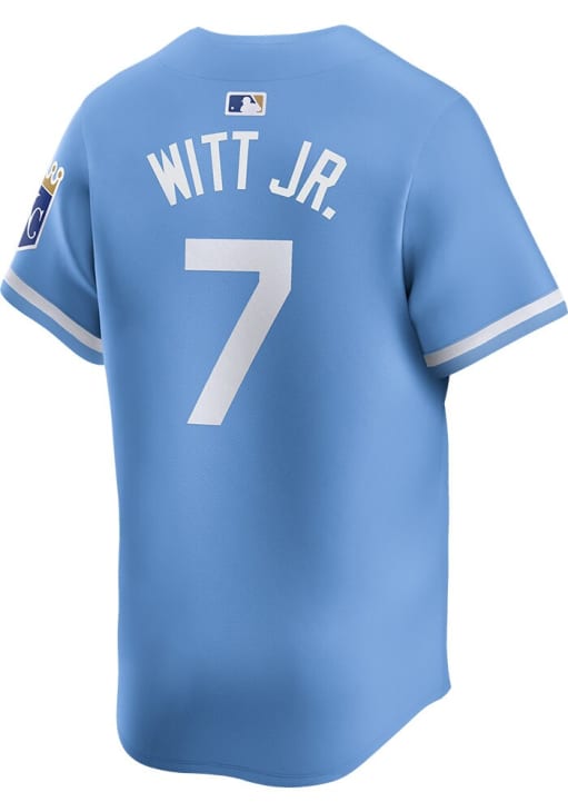Bobby Witt Jr. Kansas City Royals Nike Alternate Limited Player Jersey – Light Blue