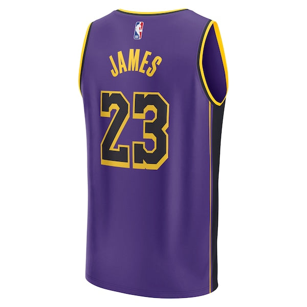 LeBron James Los Angeles Lakers  2022/23 Fast Break Replica Jersey - Statement Edition - Purple