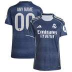 Los Merengues adidas Women's 2025/26 Away Replica Custom Jersey - Blue/White