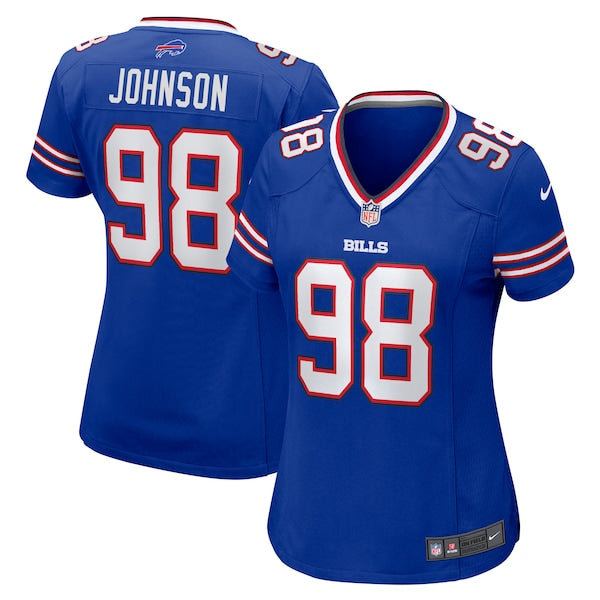 Austin Johnson Buffalo Bills Nike Women's Team Game Jersey -  Royal