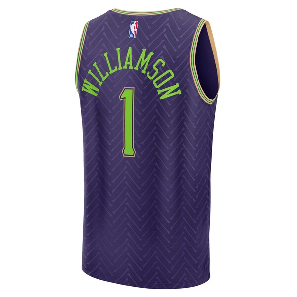 Zion Williamson New Orleans Pelicans  Youth 2024/25 Fast Break Player Jersey - City Edition - Purple