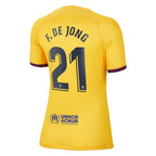 Frenkie de Jong Barcelona Nike Women's 2022/23 Fourth Breathe Stadium Replica Player Jersey - Yellow