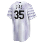 Elias Díaz Colorado Rockies Nike Home  Replica Player Jersey - White