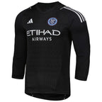 New York City FC adidas 2024 Goalkeeper Long Sleeve Replica Jersey - Black