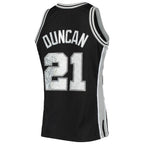Tim Duncan San Antonio Spurs 1998/99 Hardwood Classics NBA 75th Anniversary Diamond Swingman Jersey - Black