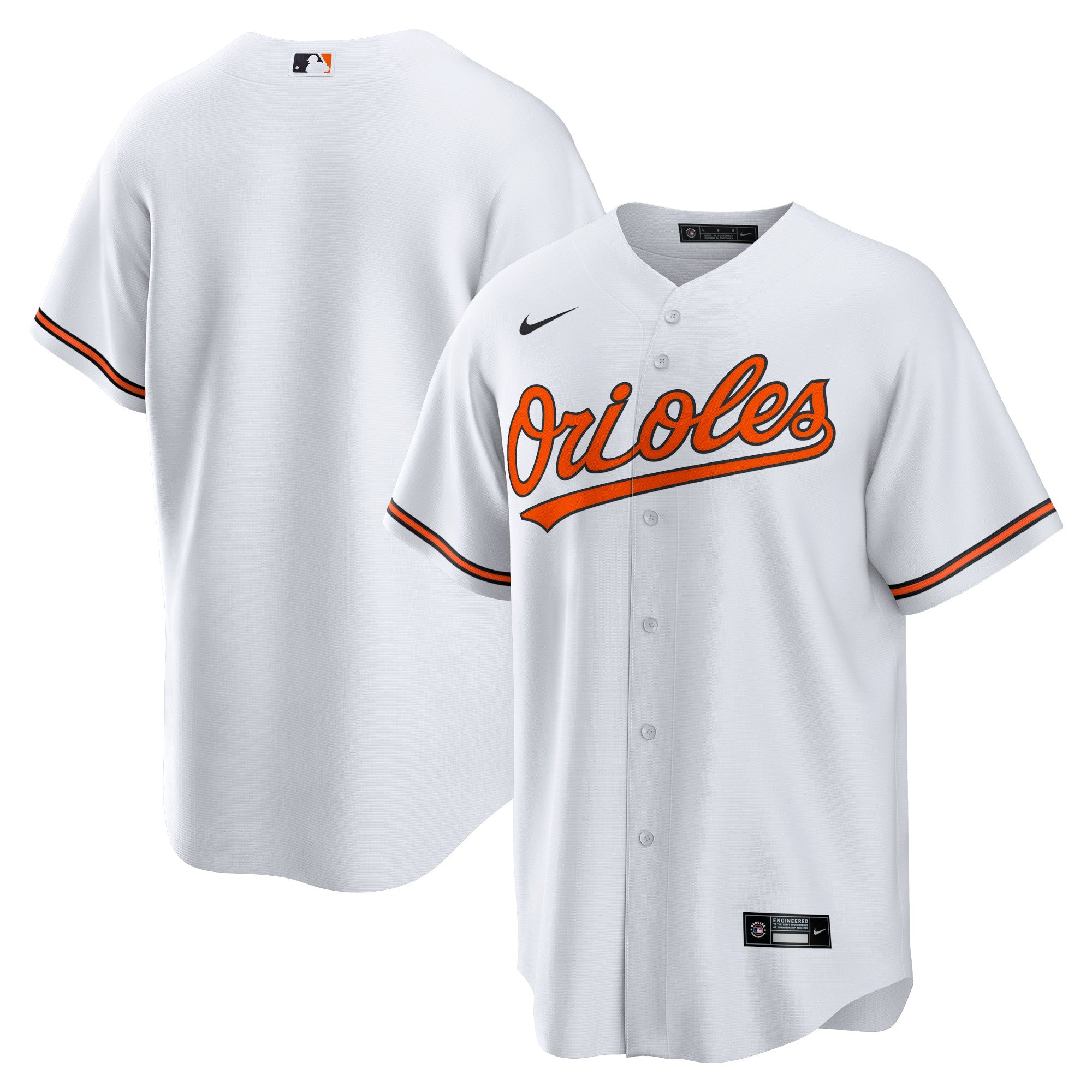 Baltimore Orioles Nike Road Replica Team Jersey - Gray/White/Black