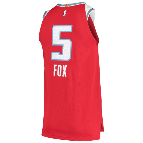 De'Aaron Fox Sacramento Kings Nike Authentic Badge Jersey - City Edition - Red