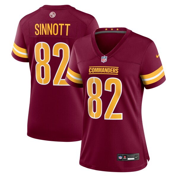 Ben Sinnott Washington Commanders Nike Women's  Game Jersey -  Burgundy
