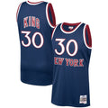 Bernard King New York Knicks 1982/83 Hardwood Classics Swingman Jersey - Navy