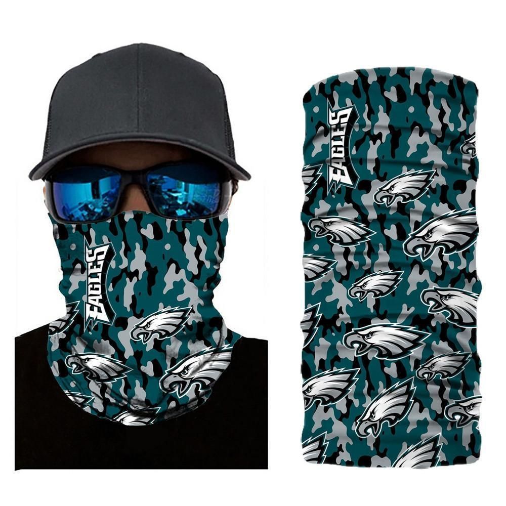 CAMO PHILADELPHIA EAGLES FACE MASK BANDANAS