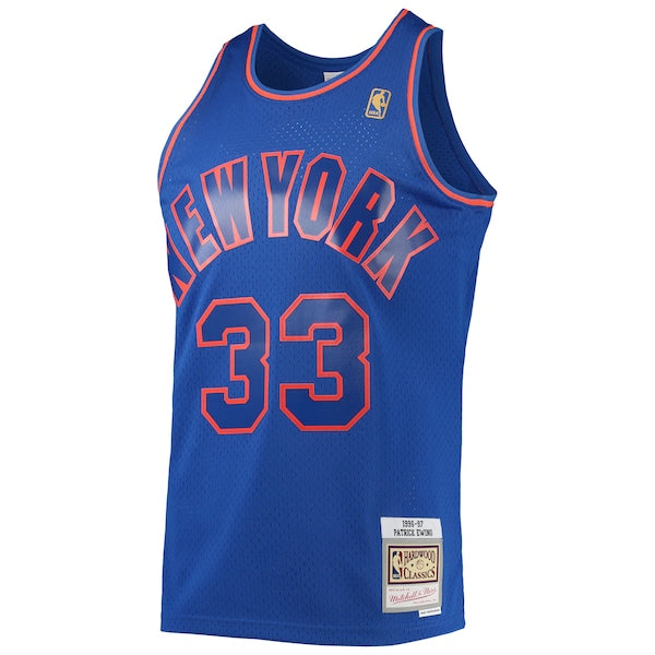 Patrick Ewing New York Knicks 1996/97 Hardwood Classics Swingman Jersey - Blue