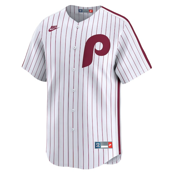 Philadelphia Phillies Nike Throwback Cooperstown Custom Collection Limited Jersey - White