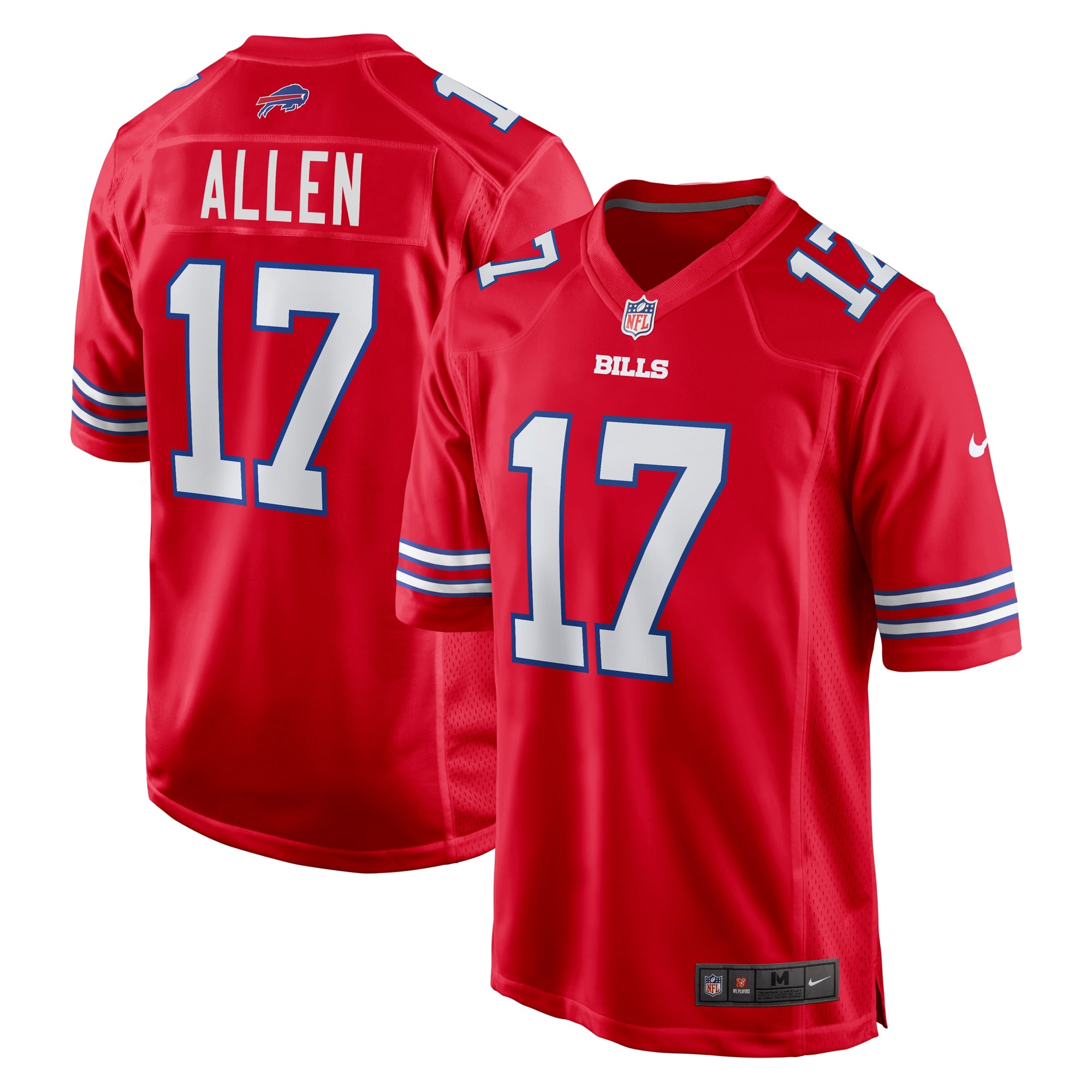 Josh Allen Buffalo Bills Nike Team Game Player Jersey - Royal/Red/White