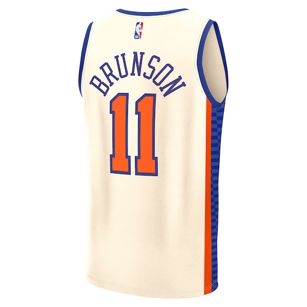 Jalen Brunson New York Knicks  2025/26 City Edition Fast Break Jersey - Cream