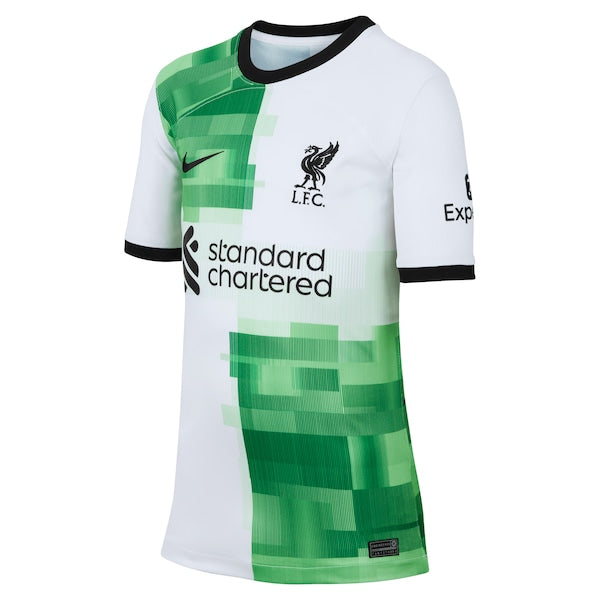 Darwin Núñez Liverpool Nike Youth 2023/24 Away Replica Jersey - White
