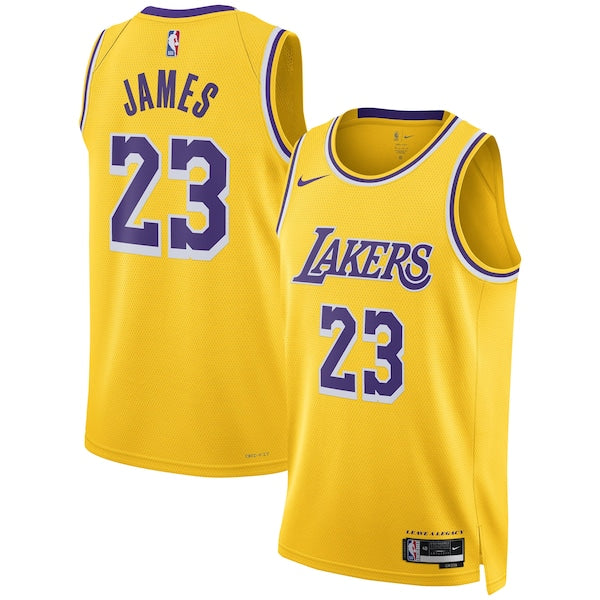 LeBron James Los Angeles Lakers Nike Unisex Swingman Jersey - Icon Edition - Gold/White