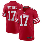 Jordan Watkins San Francisco 49ers Nike Team Game Jersey -  Scarlet
