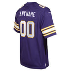 Minnesota Vikings Nike Youth Classic Custom Game Jersey - Purple