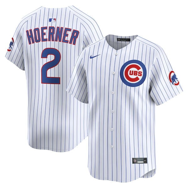 Nico Hoerner Chicago Cubs Nike Home Limited Player Jersey - White