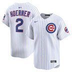 Nico Hoerner Chicago Cubs Nike Home Limited Player Jersey - White